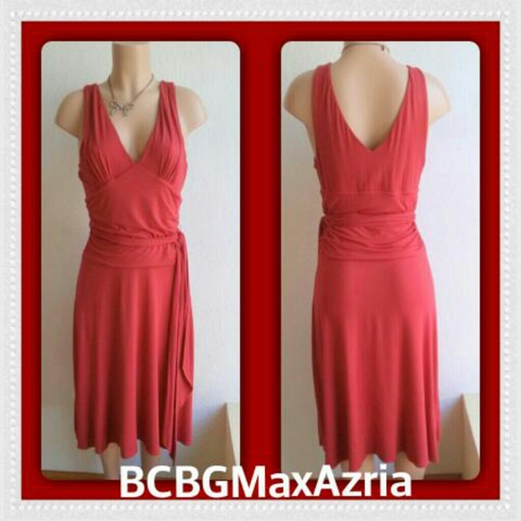BCBGMAXAZRIA RED GODDESS DRESS