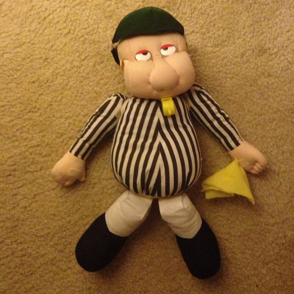 A stuffed referee.