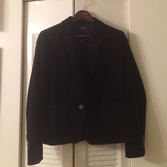 Talbots Black Velvet Blazer
