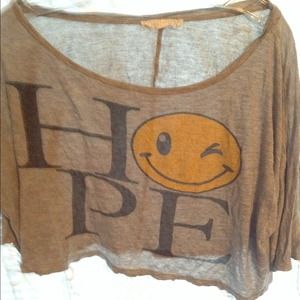 XL "hope" loose fit shirt