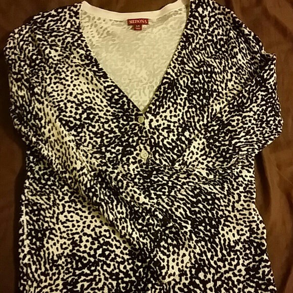 Animal print cardigan