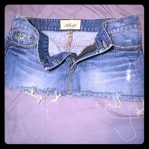 Hollister jean skirt