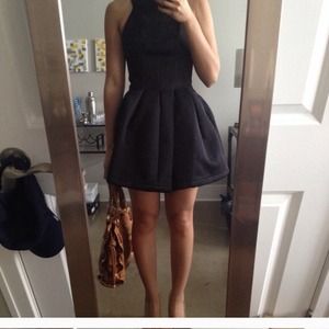 NEW black scuba racerback dress from NastyGal