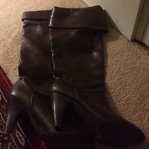 Victoria Secrets faux leather boots