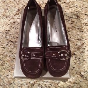 PRICE DROP Marc Fisher Chocolate Suede Wedge