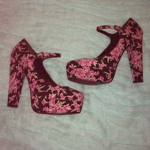 Forever 21 Strapped Pumps