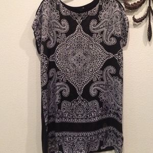 Forever 21 Paisley black & white dress
