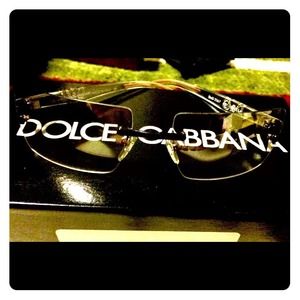 Authentic D&G clear frame sunglasses . DG 2067731