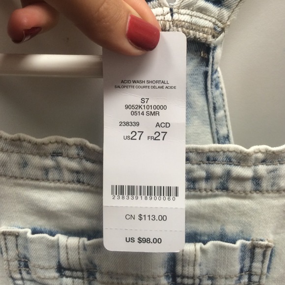 NWT Acid wash overalls - Picture 4 of 4