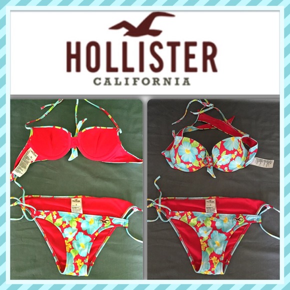 🚫SOLD🚫Hollister Swim Bikini Set 2 Pc Set Top XS - Picture 1 of 4