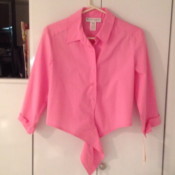 Pink button down blouse - Picture 2 of 3