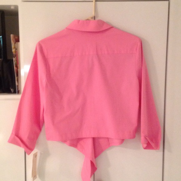 Pink button down blouse - Picture 3 of 3