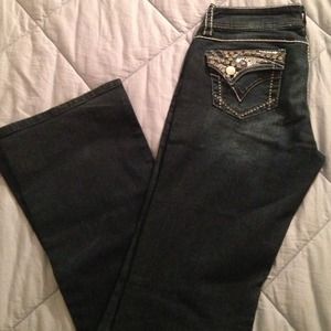 OFFER!! 😘Cute Blinged Out Jeans "Virgin Only"