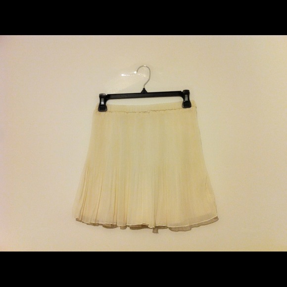 Zara Collection White Chiffon Skirt