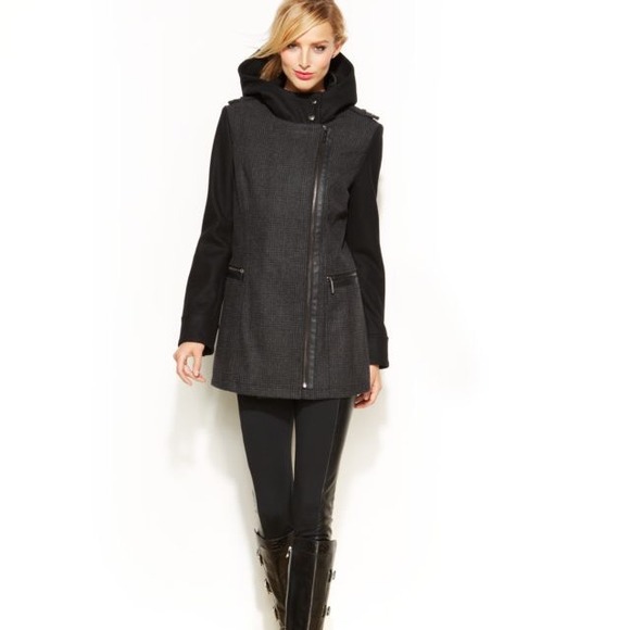 MICHAEL Michael Kors Colorblocked Walker Coat