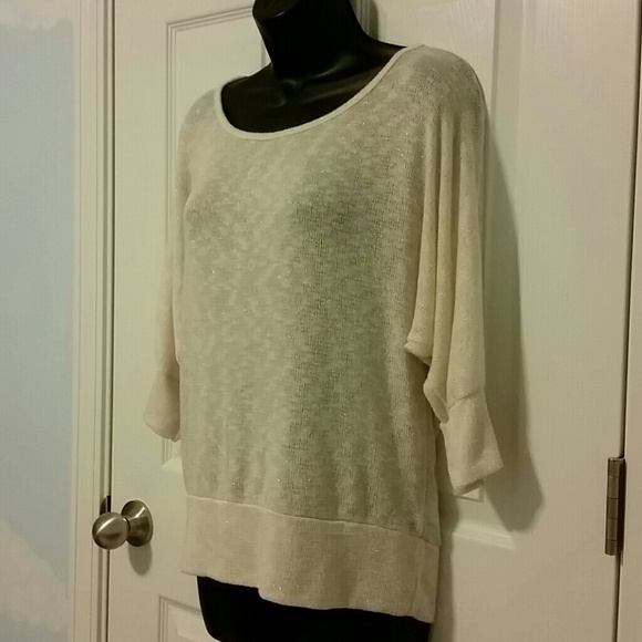Ivory with gold tone sweater - Picture 3 of 4