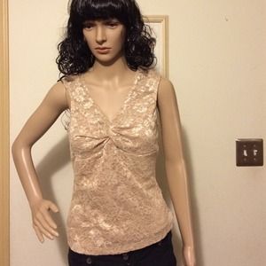 Champagne Rampage Lace Blouse