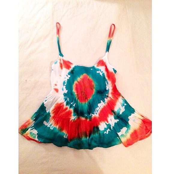🌻SOLD🌻 totally rad homemade tie dye flowy top