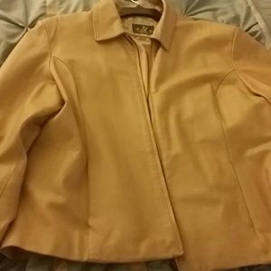 Leather like material PLUS SIZE jacket