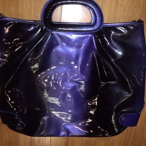 Purple and black Express bag