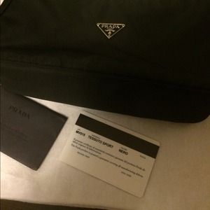 Prada clutch bag handbag purse sleeper nero black