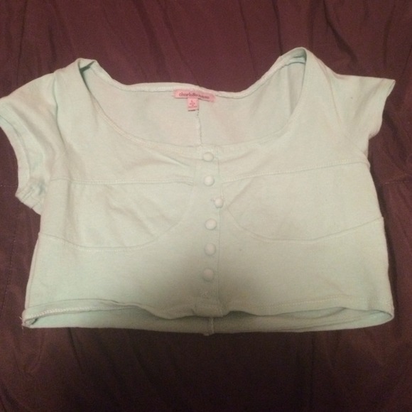 Mint crop top