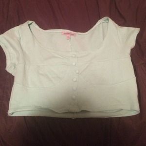 Mint crop top