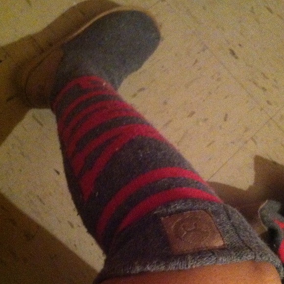 Vs pink knee high boots