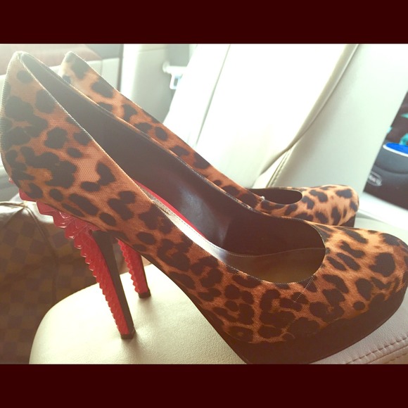 Rachel Roy animal print heels