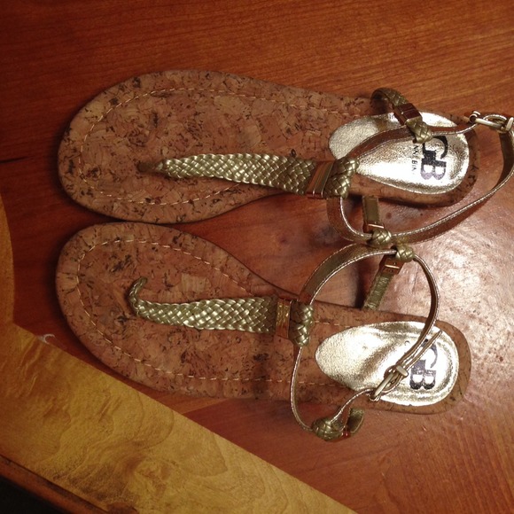Gold GB sandals brand new