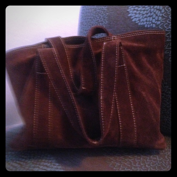 Banana Republic brn suede purse