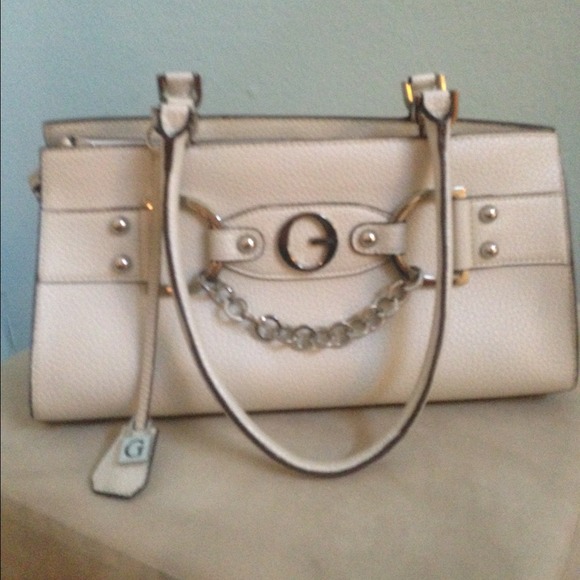 Guess cream handbag
