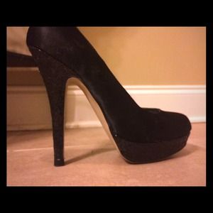 Madden Girl sparkly black stilettos