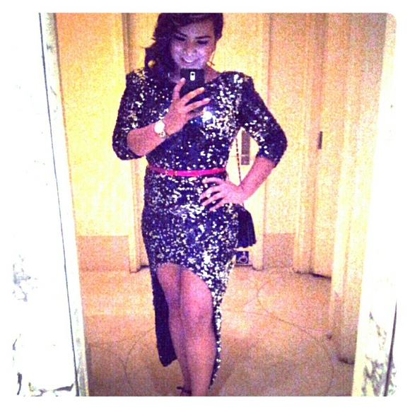 Sequin gown!