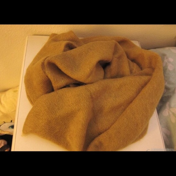 DVF Posala Mohair-Blend Scarf, Camel