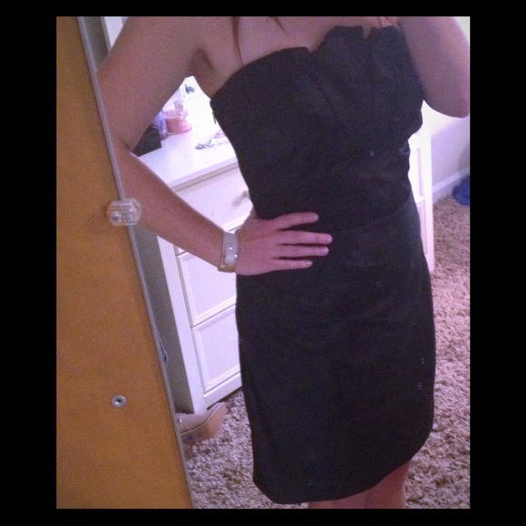 Express black cocktail dress