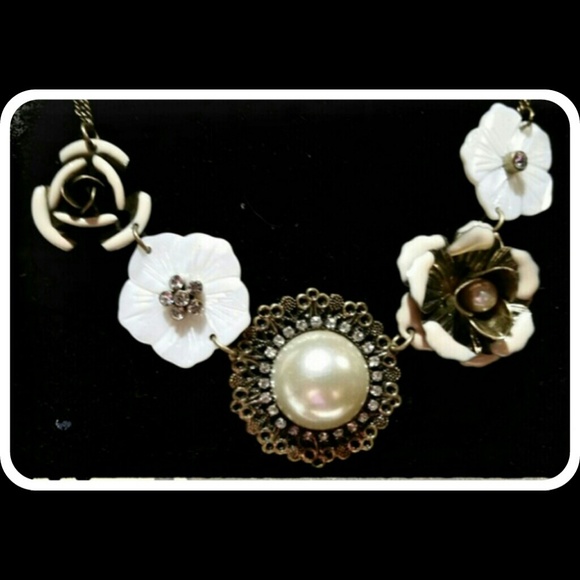 Park Lane Statement Necklace Wedding Ne clace 17"L. with 3" Extender NWOT