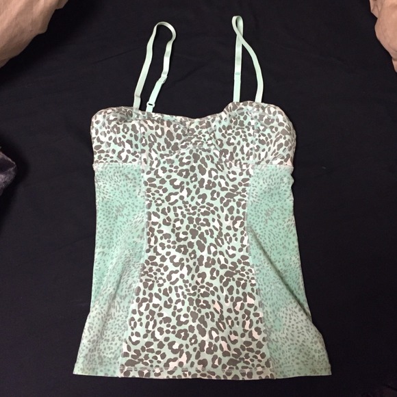 Aritzia brand talula mint animal printed bustier - Picture 1 of 3