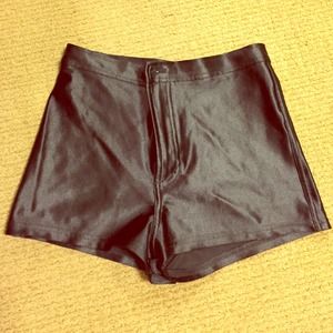 American apparel disco black shorts