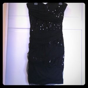 Black cocktail dress