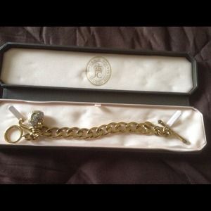 B-Gold Pave Starter Bracelet by Juicy Couture