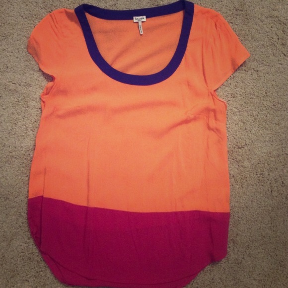 Splendid tricolor short sleeve shirt