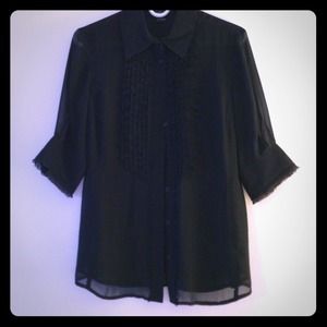 (Sold in Bundle) 100% Silk Blouse. Like New!