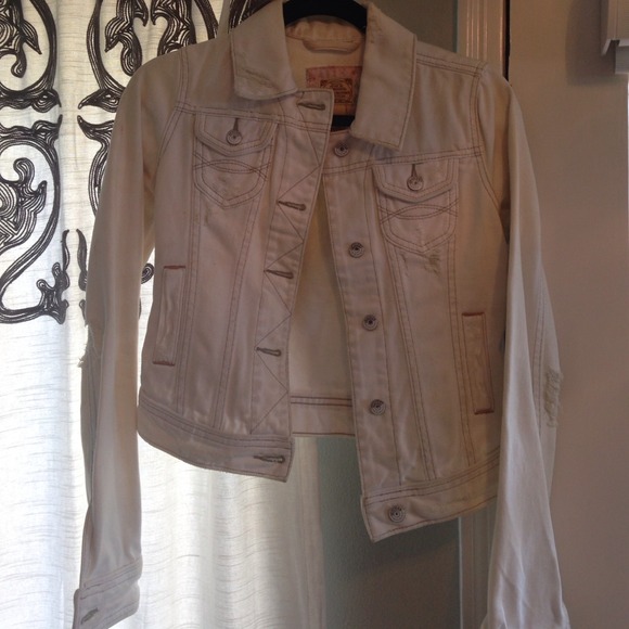 Abercrombie white jacket