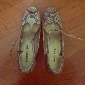 Madden Girl Snake Heels
