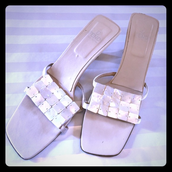🎀 💯% Authentic mother-of-pearl FENDI heels! 🎀