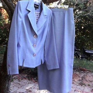 Light blue skirt suit