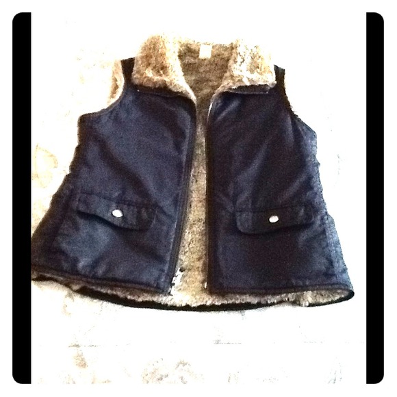 Black fur Vest