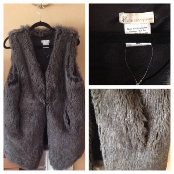 Faux fur vest