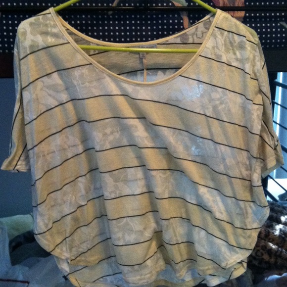 Lace and striped top